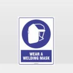 Mandatory Wear A Welding Mask Sign