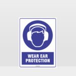 Mandatory Wear Ear Protection Sign