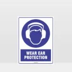 Mandatory Wear Ear Protection Sign