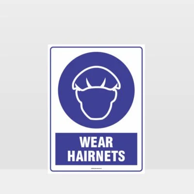 Mandatory Wear Hairnets Sign