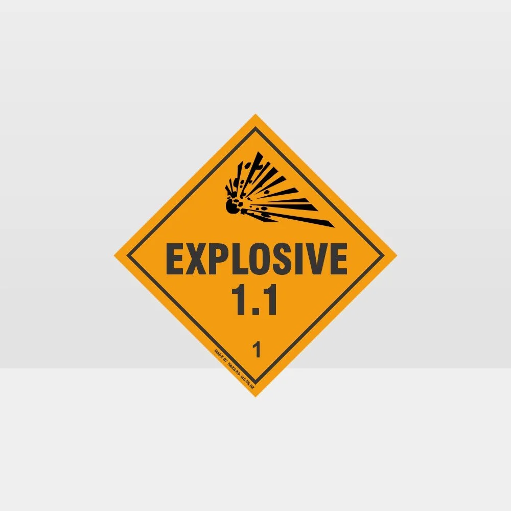 hazardous_009 Class 1.1 Explosive Sign