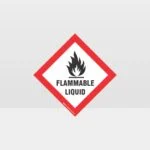 Class 3 Flammable Liquid Sign
