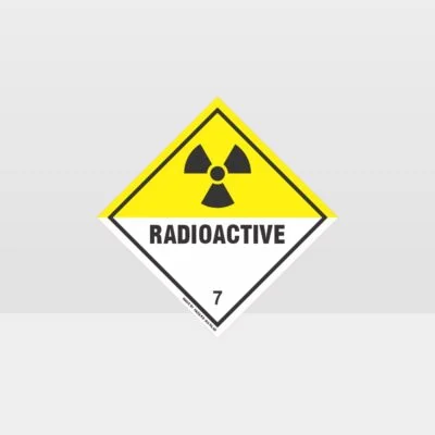 Class 7 Radioactive Sign