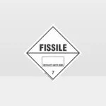 Class 7 Fissile Sign