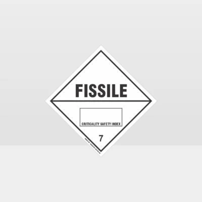Class 7 Fissile Sign