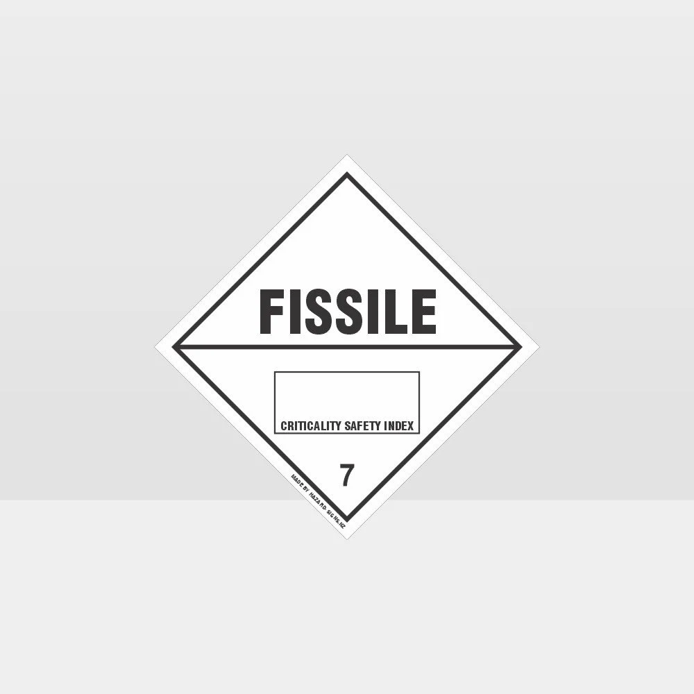 Class 7 Fissile Sign