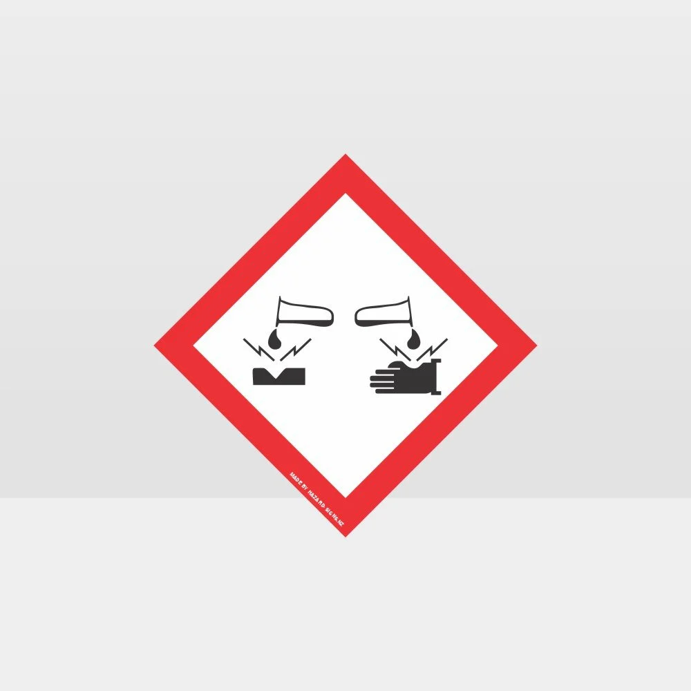 hazardous_064 Class 8 Corrosive Sign