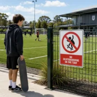 no-skateboarding-on-the-turf-sign-use-case
