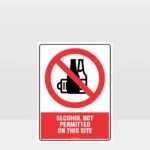 Prohibition Alcohol Not Permitted Sign