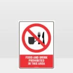 Prohibition Food And Drink Prohibited Sign
