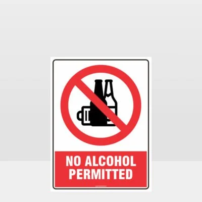 Prohibition No Alcohol Permitted Sign
