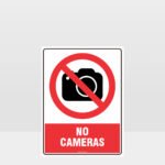 Prohibition No Cameras Sign