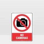 Prohibition No Cameras Sign