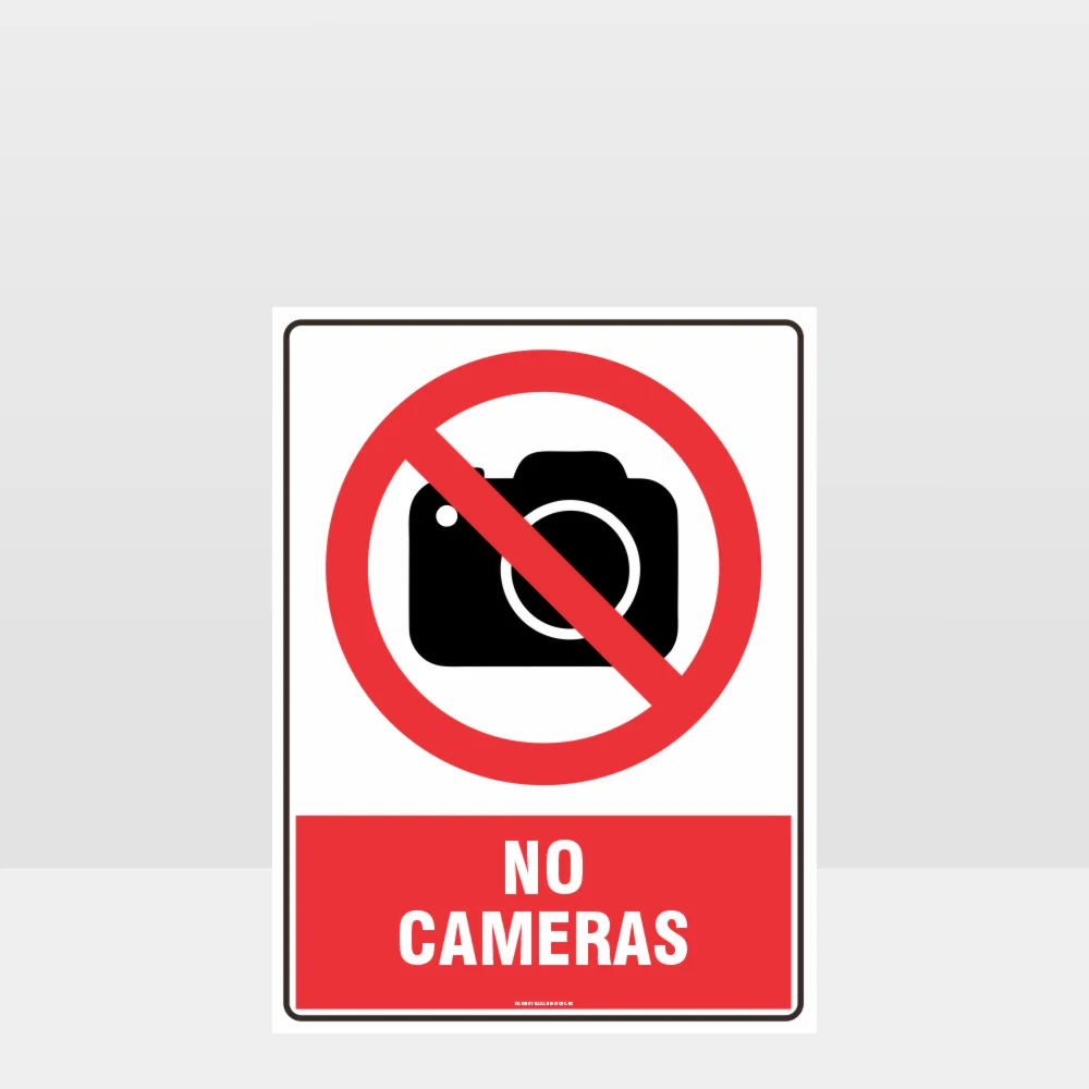 Prohibition No Cameras Sign Prohibition No Cameras Sign
