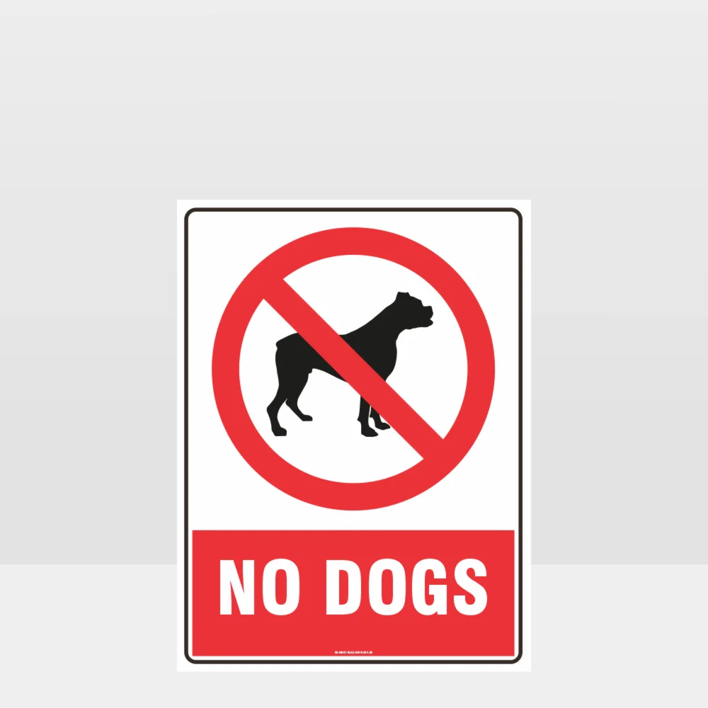 Prohibition No Dogs Sign Prohibition No Dogs Sign