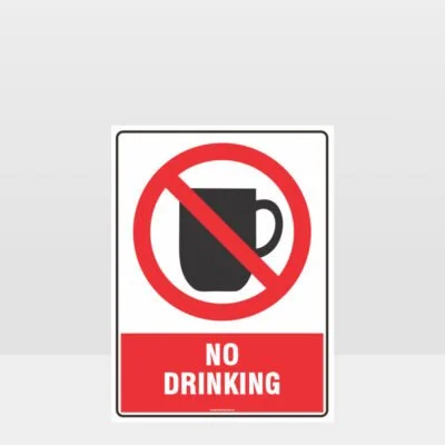 Prohibition No Drinking Sign