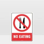 Prohibition No Eating Sign