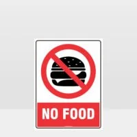 Prohibition No Food Sign