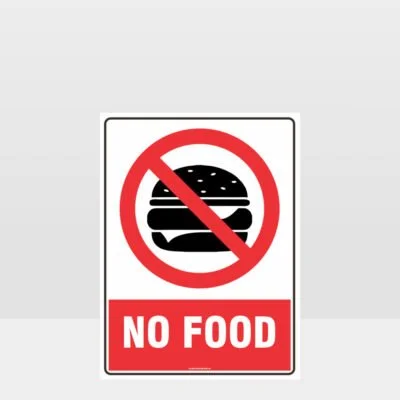 Prohibition No Food Sign