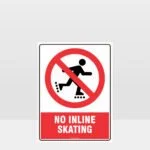 Prohibition No Inline Skating Sign
