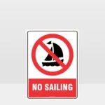 Prohibition No Sailing Sign