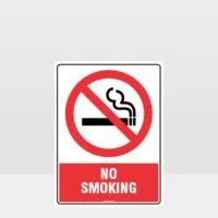 Prohibition No Smoking Sign