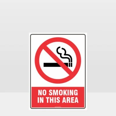 Prohibition No Smoking In This Area Sign