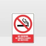 Prohibition No Smoking No Naked Flames Sign