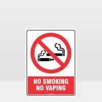 Prohibition No Smoking No Vaping Sign