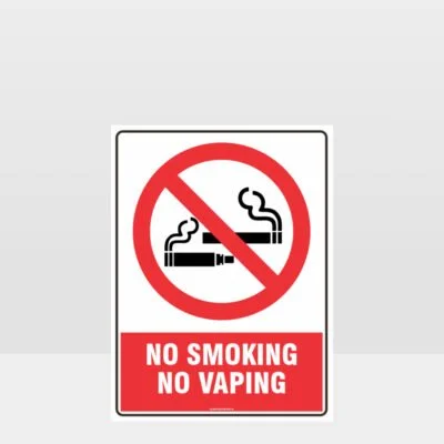 Prohibition No Smoking No Vaping Sign