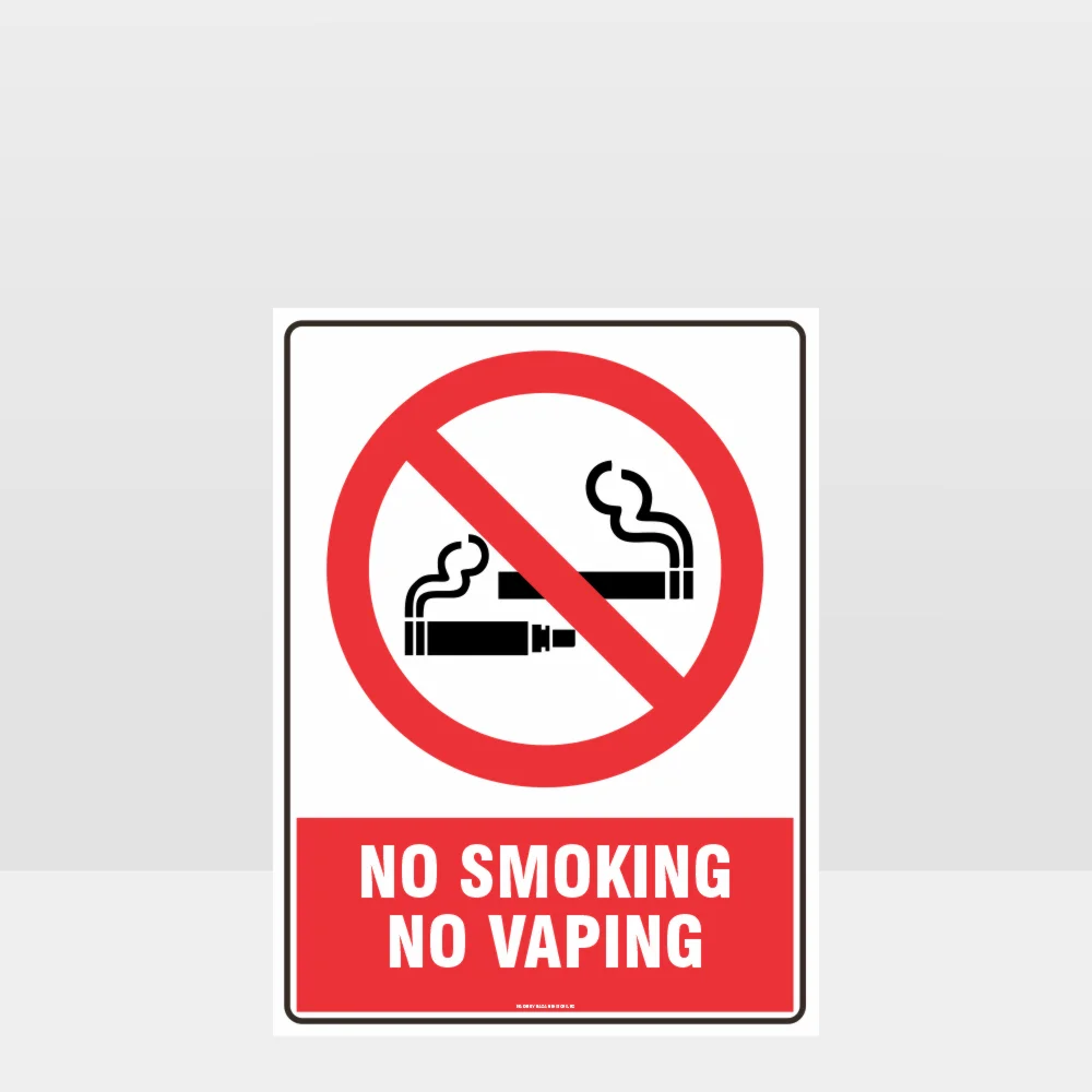 Prohibition No Smoking No Vaping Sign