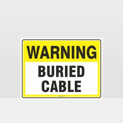 Warning Buried Cable Sign