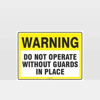 Warning Do Not Operate Sign