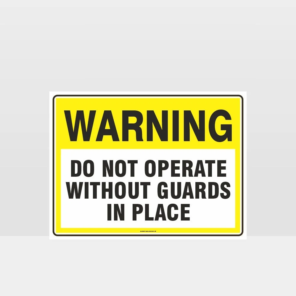 Warning Do Not Operate Sign