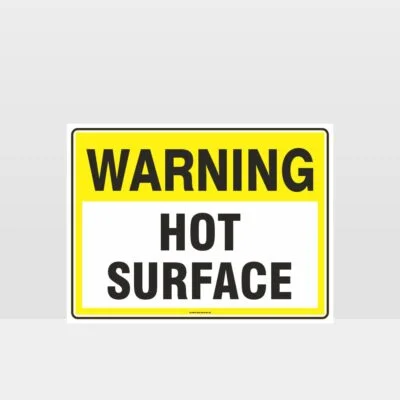 Warning Hot Surface Sign