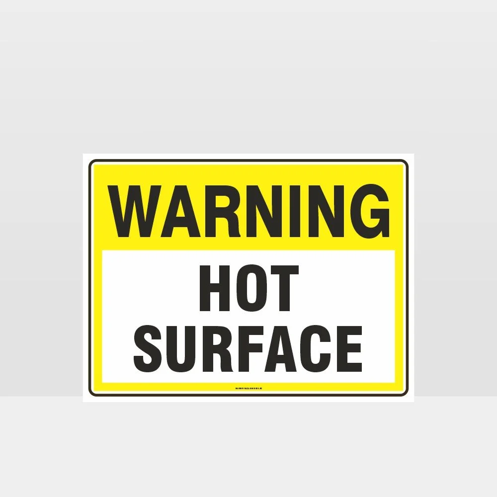 Warning Hot Surface Sign