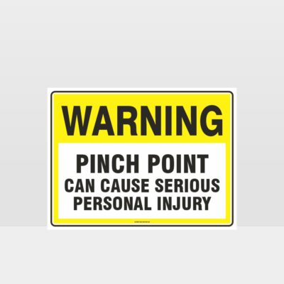 Warning Pinch Point Sign