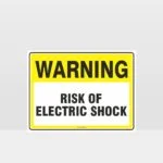 Warning Risk Of Electric Shock Sign