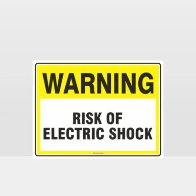 Warning Risk Of Electric Shock Sign