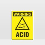 Warning Acid Sign