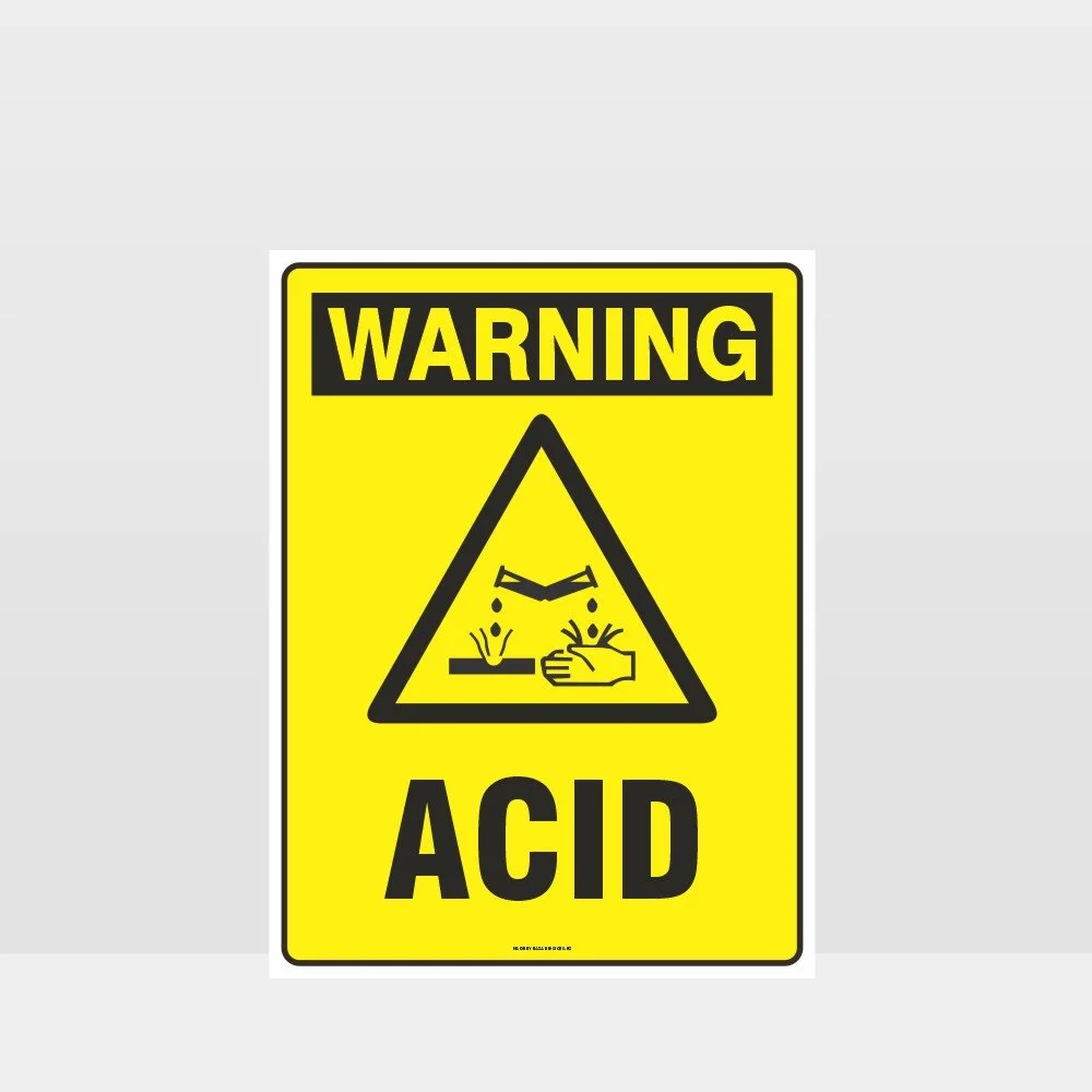 Warning Acid Sign