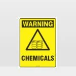 Warning Chemicals Sign