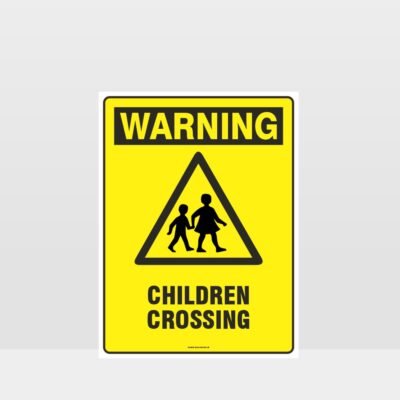 Warning Children Crossing Sign
