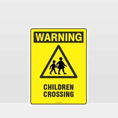 Warning Children Crossing Sign