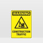 Warning Construction Traffic Sign