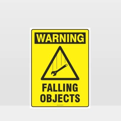 Warning Falling Objects Sign