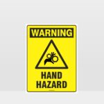 Warning Hand Hazard Sign