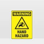Warning Hand Hazard Sign