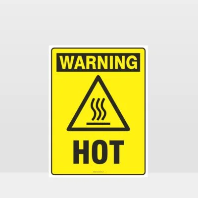 Warning Hot Sign