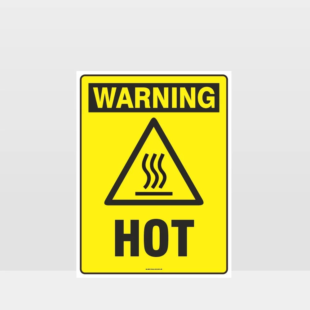 Warning Hot Sign
